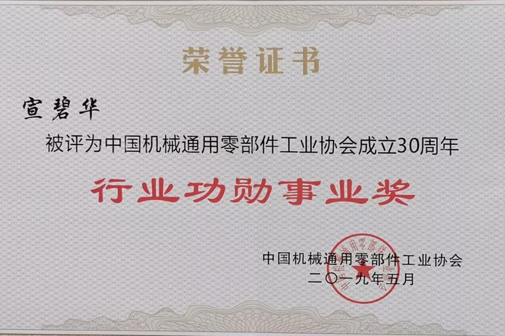 Xuan Bihua, a Donghua Chain elnöke, Won Az „iparági érdemes karrier-díj” a kí...